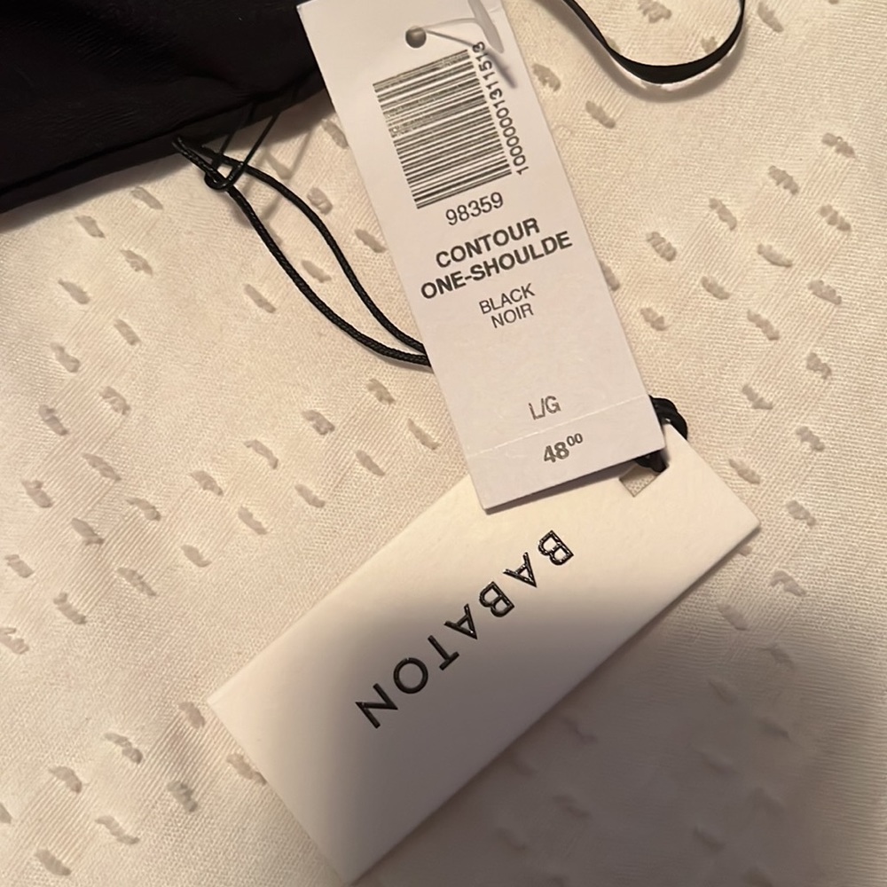 Aritzia Black One-Shoulder Bodysuit - Picture 2 of 2